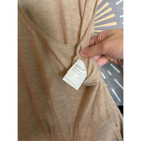 3.1 Phillip Lim Tan Cashmere Cinched Tie Waist Romper - Picture 4 of 5